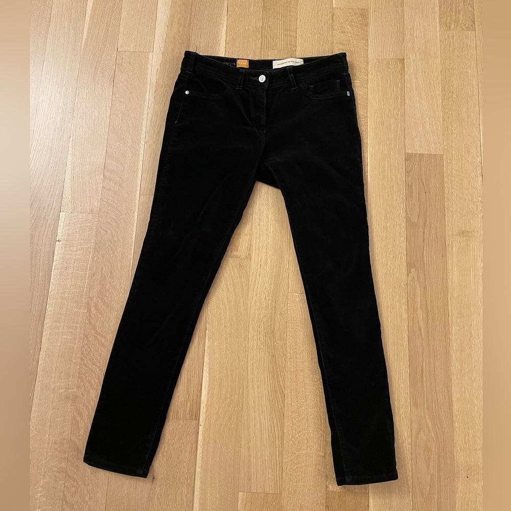 Black velvet women’s pants from Pilcro and the Letterpress